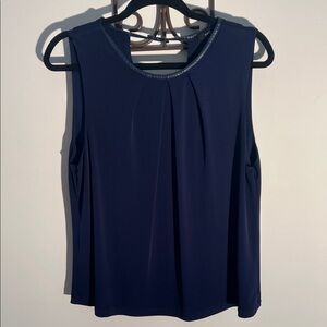 Fate Navy Blue Sleeveless Blouse